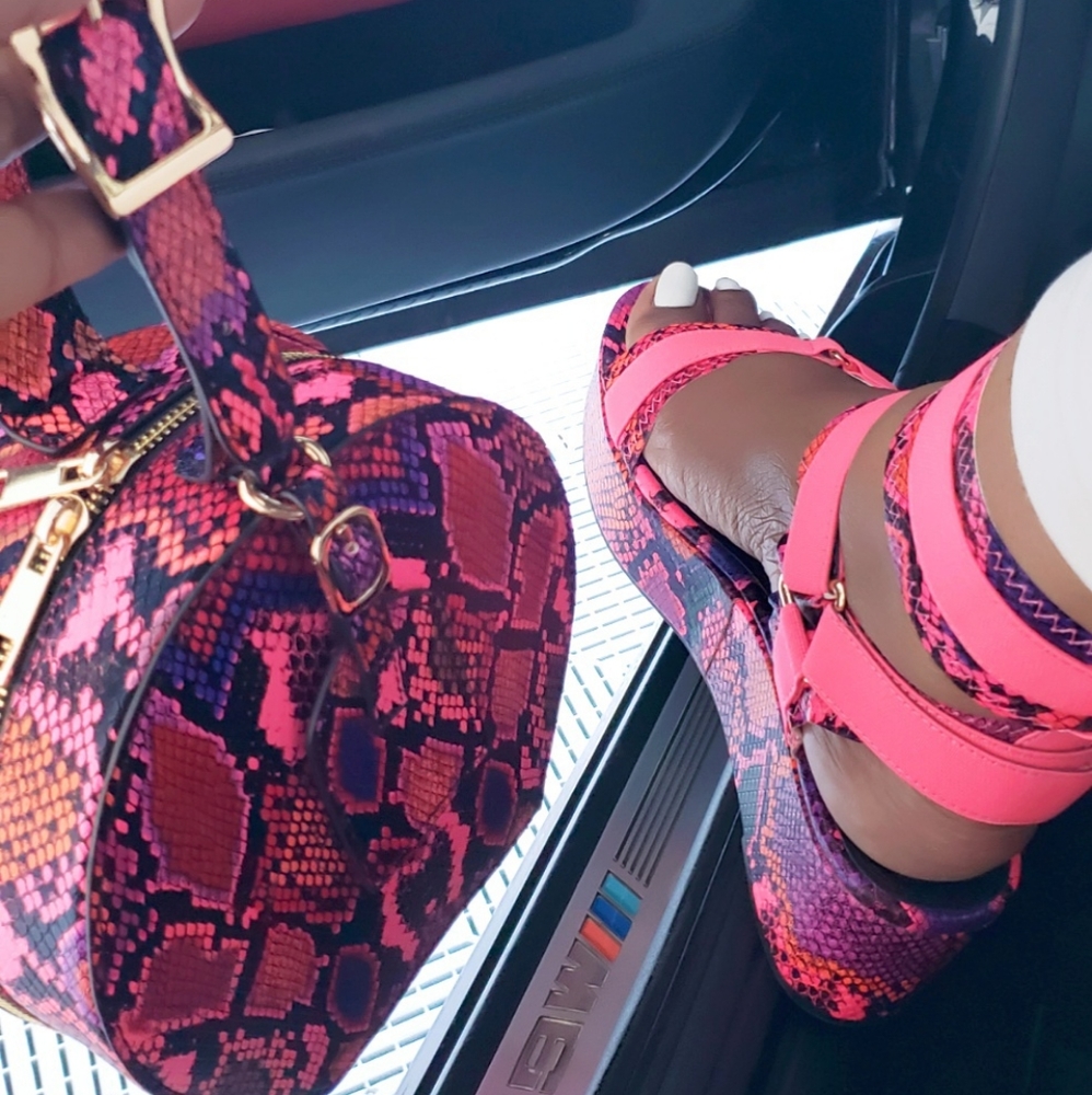 COPY - 💥Shop Now💥Pink Snake Platform Sandal